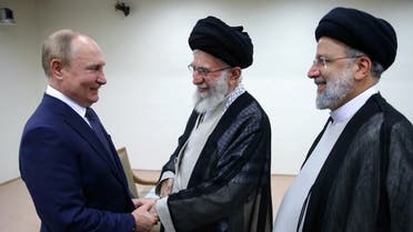 Russia's president was in Tehran on July 19. (AFP)