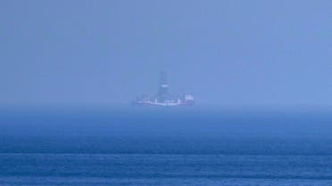 This picture shows the Yavuz drillship seen from the Karpaz coast of the northern part of Cyprus, the self-proclaimed Turkish Republic of Northern Cyprus (TRNC) close to Apostolos Andreas monastery on July 21, 2019. (AFP)