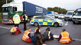Just Stop Oil protesters block motorway in London