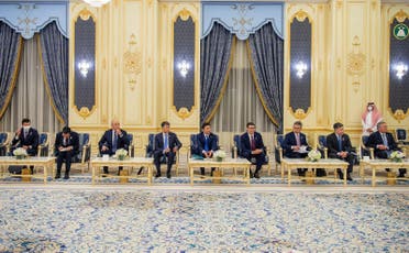 Senior government officials from Kazakhstan attend bilateral talks with Saudi Arabia's Crown Prince in Jeddah. (SPA)