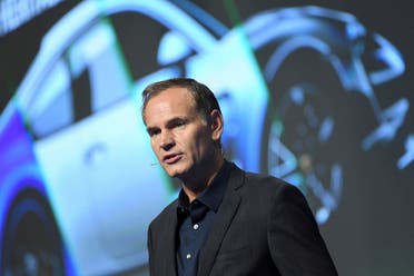 Oliver Blume, CEO of luxury car manufacturer Porsche AG, speaks at the Automobilwoche car summit in Ludwigsburg, Germany. (File photo: Reuters)