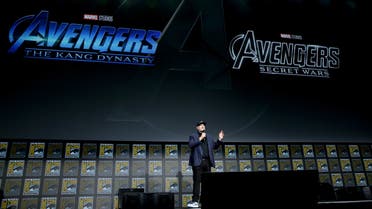Kevin Feige, President of Marvel Studios, participates in the Marvel Studios’ Live-Action presentation at San Diego Comic-Con on July 23, 2022. (AFP)