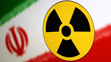 Nuclear symbol and Iran flag are seen in this illustration, July 21, 2022. (Reuters)