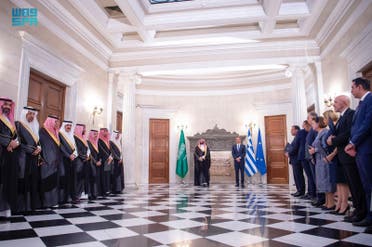 Mohammed bin Salman during his visit to Greece - SPA