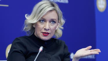 Russia's Foreign Ministry spokeswoman Maria Zakharova speaks during a session of the St. Petersburg International Economic Forum (SPIEF) in Saint Petersburg, Russia June 16, 2022. REUTERS/Maxim Shemetov