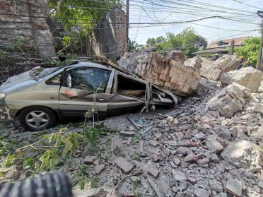 من زلزال سابق في الفلبين