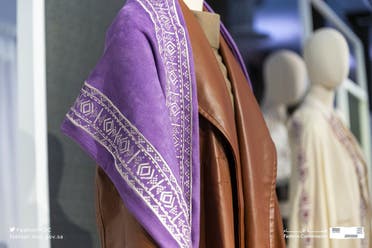 Saudi fashion exhibited at Saudi 100 Brand fashion exhibition in New York. (Twitter)