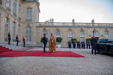 Macron and Mohammed bin Salman