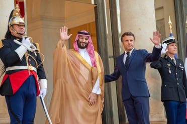 Macron and Mohammed bin Salman