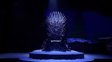 The throne is pictured in the 'The Destroyed Throne Room' set from the TV show Game of Thrones during the media preview day for the opening of the new Game of Thrones studio tour at Linen Mill Studios in Banbridge, Northern Ireland, February 2, 2022. (File photo: Reuters)