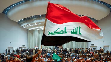 أنصار الصدر داخل البرلمان العراقي - 31 يوليو 2022 رويترز