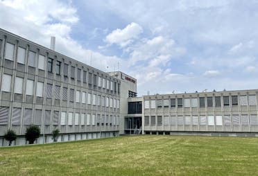 A general view of the Spiez Laboratory, where a bio-containment facility is available to the World Health Organisation (WHO) as a repository for SARS-CoV-2 viruses or other pathogens with epidemic or pandemic potential, in Spiez, Switzerland, June 8, 2022. (Reuters)