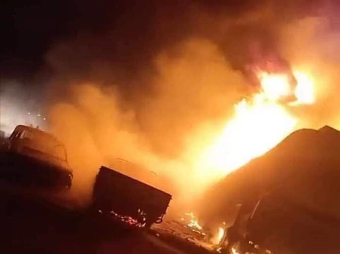 مقتل 7 أشخاص وإصابة 30 بانفجار شاحنة وقود جنوب ليبيا