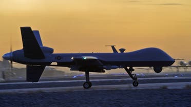 A MQ-9 Reaper drone taxis at Kandahar Airfield, Afghanistan in this December 27, 2009 photo. (Reuters)