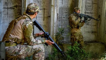 Ukrainian civilians take part in military training in Lviv region in western Ukraine on August 3, 2022, amid Russian invasion of Ukraine. (Reuters)