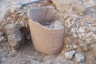 A team of Saudi and French archaeologists have unearthed new discoveries in Saudi Arabia’s Farasan Islands dating back to the second and third century AD. (SPA)