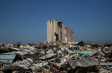 A view shows the damage around the site of the Aug. 4 explosion at Beirut's port, shot on August 4, 2020, and the same area after almost a year since the blast, Lebanon. (File photo: Reuters)