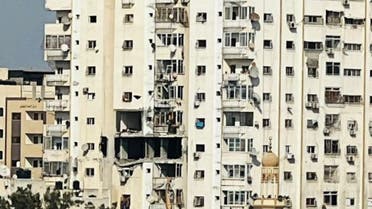 المبنى السكني الذي استهدفته القوات الإسرائيلية في غزة