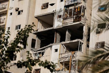 A general view of a damaged building where Tayseer al-Jaabari, a senior commander of Islamic Jihad militant, was during Israeli strikes in Gaza City August 5, 2022. (Reuters)