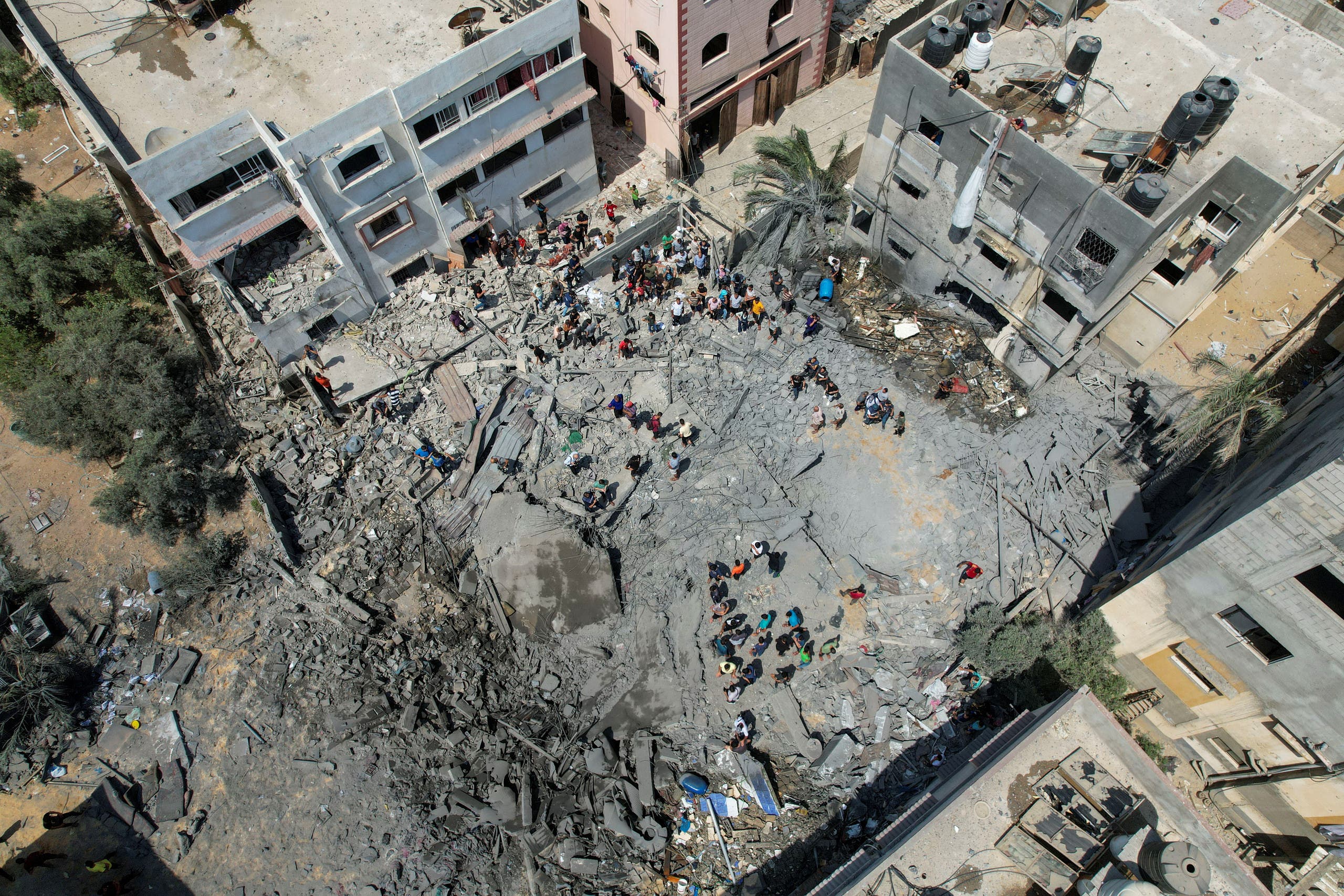 من آثار الدمار في غزة نتيجة القصف الإسرائيلي - 6 أغسطس 2022 رويترز