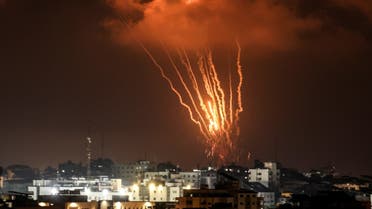 اعتراض صواريخ أطلقت من غزة (أ ف ب)