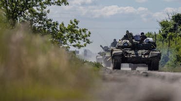 Ukrainian army tanks near the town of Pokrovsk in the Donetsk region during the Russian invasion of Ukraine. (Reuters)
