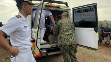 A 27-year-old media spokesman on the Japanese destroyer JS Karasame, which was visiting as part of a regional training exercise, was injured during the attack. (Twitter)