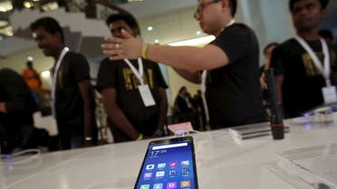 A Xiaomi's Mi 4i phone is kept on display at the venue during its launch in New Delhi. (File photo: Reuters)