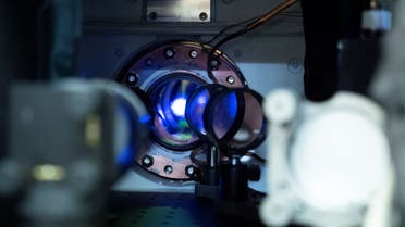 This handout photo provided by NIST shows a strontium atomic clock, one of the world's most accurate time-keeping pieces in the lab of Professor Jun Ye at the University of Colorado, in Boulder. (AFP) 