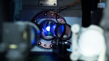 This handout photo provided by NIST shows a strontium atomic clock, one of the world's most accurate time-keeping pieces in the lab of Professor Jun Ye at the University of Colorado, in Boulder. (AFP)