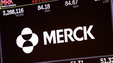 The logo for Merck & Co.  is displayed on a screen at the New York Stock Exchange (NYSE) in New York City, New York, US, November 17, 2021. (File photo: Reuters)