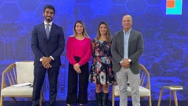 Mubarak Al Nakhi, Undersecretary of the Ministry of Culture and Youth, with the panelists at he Global Forum on Arts, Culture, Creativity and Technology (G-FACCT) held in the city of Medellín, Colombia. (Supplied)