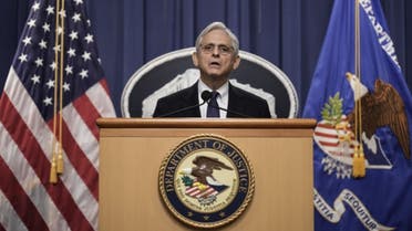 US Attorney General Merrick Garland delivers a statement at the U.S. Department of Justice August 11, 2022 in Washington, DC. (AFP)
