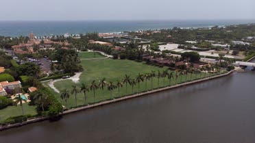 An aerial view of former US President Donald Trump's Mar-a-Lago home after FBI agents raided it August 9, 2022. (Reuters)