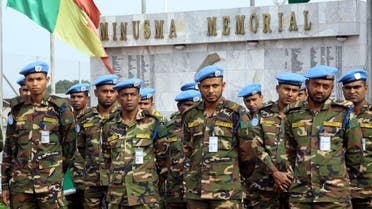 U.N. Peacekeepers from Bangladesh attend a memorial ceremony for their comrades, who were killed by an explosive device in northern Mali on Sunday, at the MINUSMA base in Bamako, Mali September 27, 2017. (File photo: Reuters)