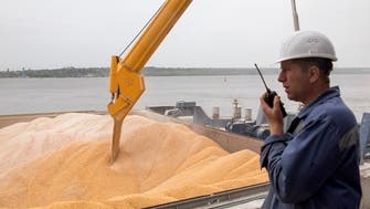 UN-chartered ship in Ukraine readying for journey to Africa after loading wheat