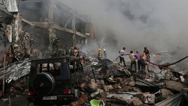 من انفجار سوق تجاري في أرمينيا - رويترز