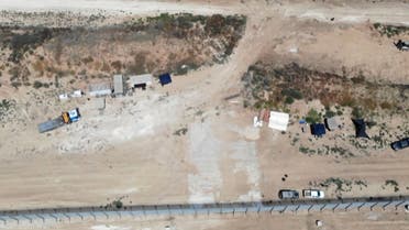  This image grab from a video released by the Israeli army on August 15, 2022, reportedly shows the site where the army said it had discovered and blocked a tunnel leading out of the Gaza Strip into Israel, dug by the Palestinian enclave's Hamas rulers. (AFP)