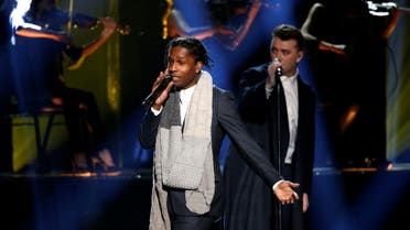 A$AP Rocky performs I'm Not the Only One with Sam Smith (R) during the 42nd American Music Awards in Los Angeles, California November 23, 2014. (File photo: Reuters)