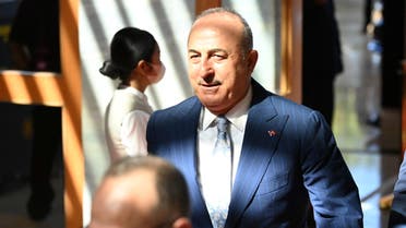 Turkish Foreign Minister Mevlut Cavusoglu arrives at the G20 Foreign Ministers' Meeting in Nusa Dua, Bali, Indonesia July 8, 2022. Nyoman Budhiana/Pool via REUTERS