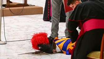 Swiss guard faints during Pope Francis’ weekly audience