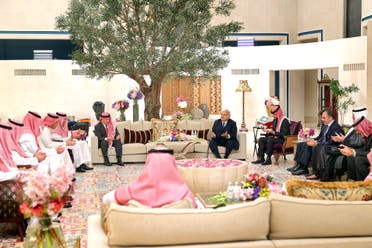 The engagement of Jordan’s Crown Prince Al Hussein bin Abdullah II to Saudi national Rajwa al-Saif. (Twitter)