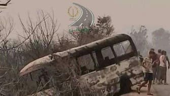  الجزائر: وفاة 8 أشخاص إثر مداهمة الحرائق لحافلة في شرق البلاد 