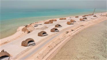 Progress at The Red Sea project's Ummahat islands. (Twitter)