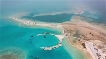 Progress at The Red Sea project's Ummahat islands. (Twitter)