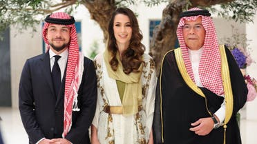 The engagement of Jordan’s Crown Prince Al Hussein bin Abdullah II to Saudi national Rajwa al-Saif. (Twitter)