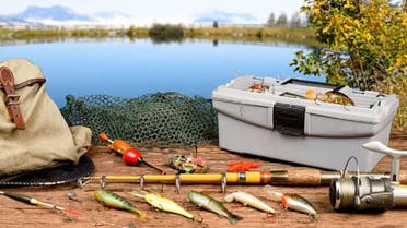 صيد أسماك معدات صيد تعبيرية
