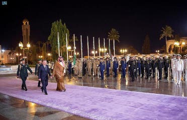 Mirziyoyev met with the Crown Prince at the Royal Court in Al-Salam Palace in Jeddah, August 18, 2022. (SPA)