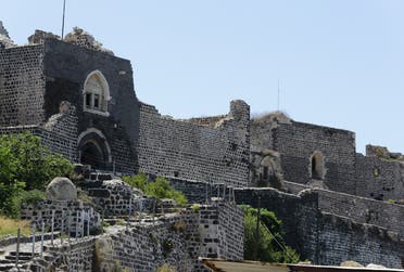 This picture taken on July 25, 2022 shows a view of al-Marqab castle (“watchtower”, also known as Margat) – first fortified by Muslims in 1062 and later served as a stronghold for the Knights Hospitaller crusading order – near the city of Baniyas along the Mediterranean sea coast in Syria’s western Tartus province. (AFP)