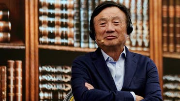 Huawei founder Ren Zhengfei attends a panel discussion at the company headquarters in Shenzhen, Guangdong province, China. (Reuters)